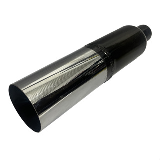 Abafador JK Esportivo 3,5 Polegadas Ponteira Reta Universal Cromada em Oferta na Shopee