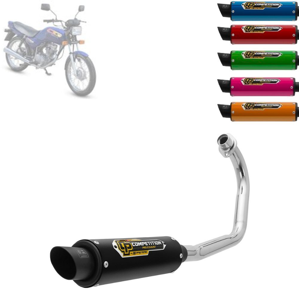 Escape Competition Alumínio Pro Tork Titan 125 1995 à 1999 Cromado em Oferta na Shopee