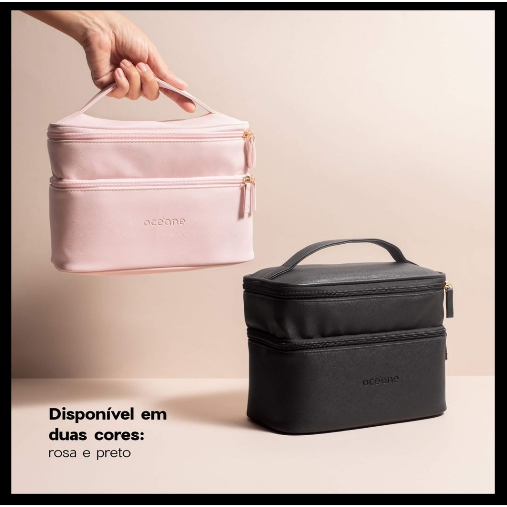 Necessaire Best Travel Oceane Rosa/Preta