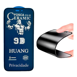 Película Cerâmica Fosca Privacidade 3D 9D Samsung A05/A10s/A12/A13/A22/A14/A54/A04/A24/A25/A35/A26/S23 Fe/S25 Fe/A15/A55