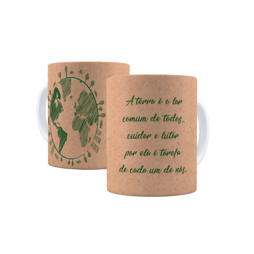 Caneca Porcelana Meio Ambiente Planeta Terra Ecologia Natureza