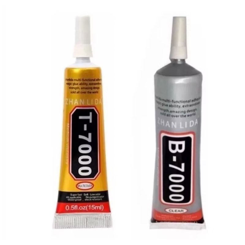Cola P/ Colar Celular B7000 T7000 Transparente Ou Preta