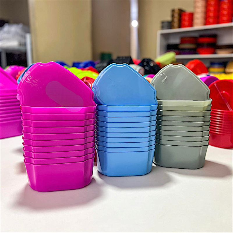 kit c/ 5 Tappuerwe Potes Vasilha Tapuer Com capacidade para 1 litro Plástico