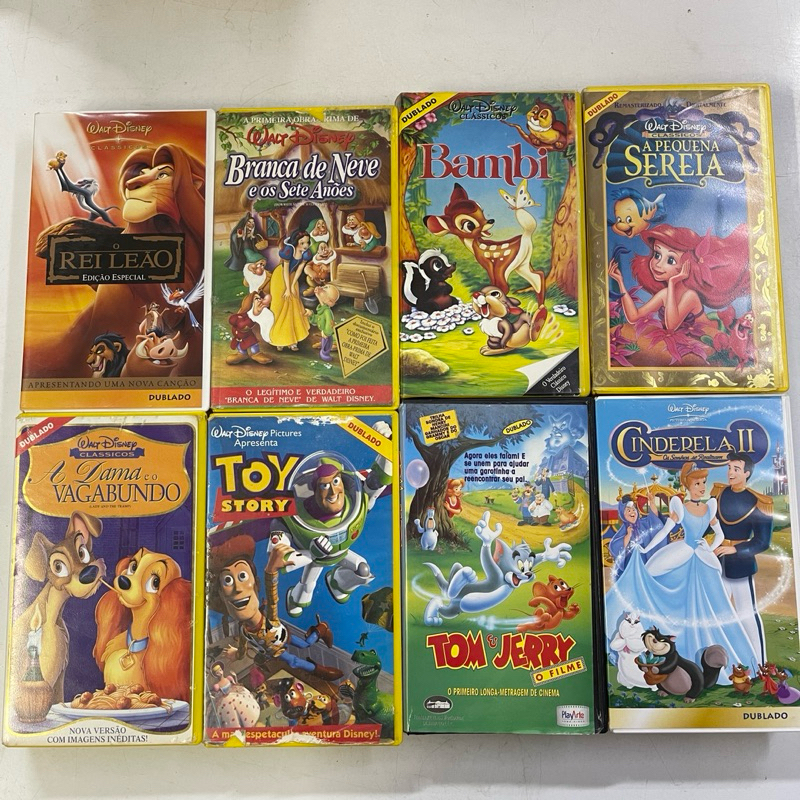 Vhs desenho Disney e outros - Envio Aleatorio - coleção Disney melhores histórias clássicos Disney desenho fita de vídeo