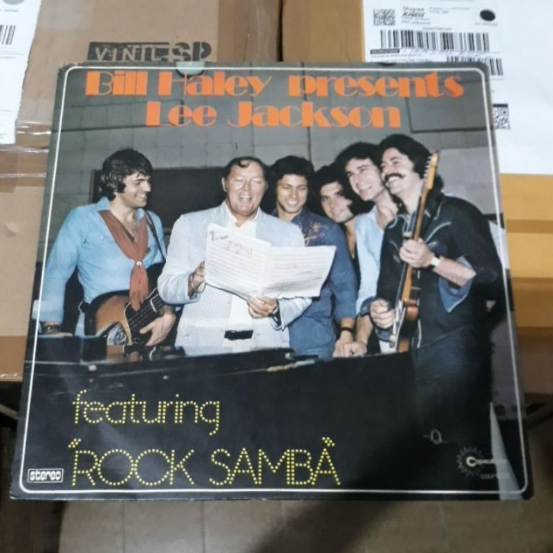 Lp Bill Haley & Lee Jackson Band - Rock Samba 1976 selo Underground Copacabana muito raro 50s revival rock soul funk black music anos 70