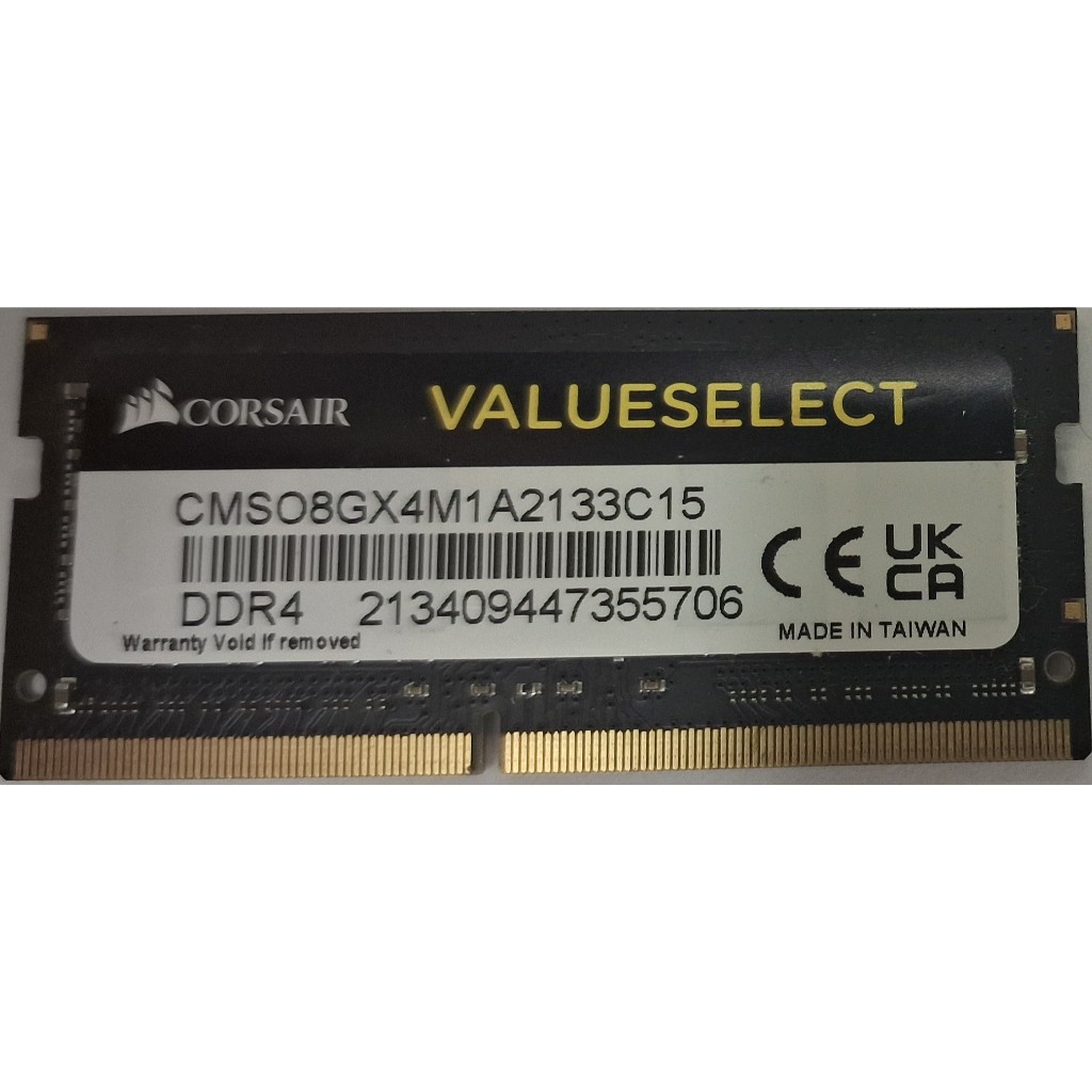 Memória 8Gb DDR4 Corsair 2133MHz para notebook