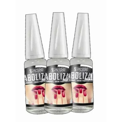 3 Anabolizante Unhas Pacstar Sem Formol Base Fortalecedora