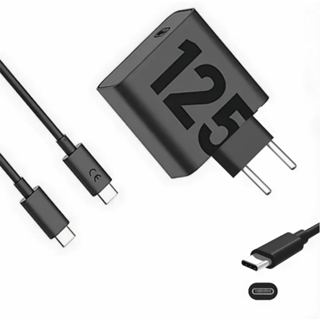kit de carregador fonte com cabo turbo 125w tipo c para tipo c, carregamento rápido. Aplicável a qualquer telefone em Oferta na Shopee