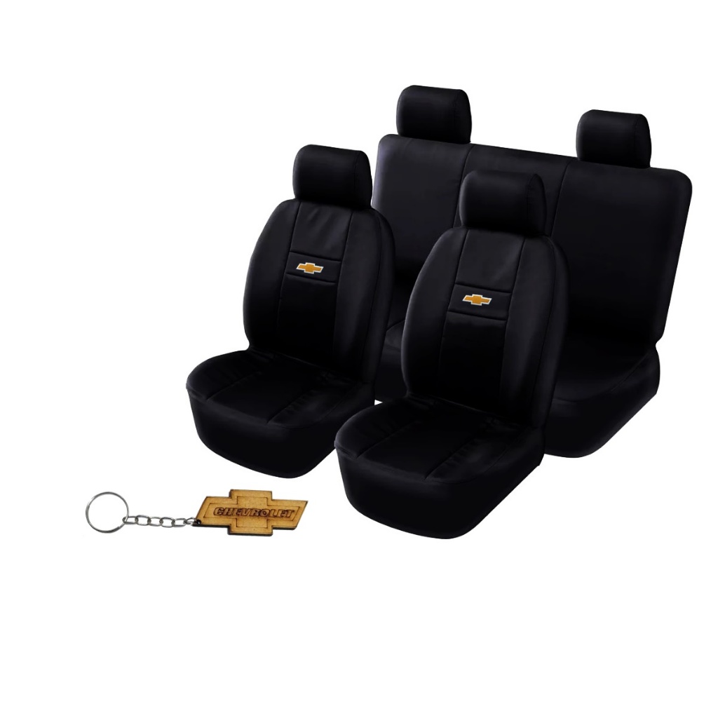 Capa P/ Bancos Carro Couro Onix Celta Prisma Corsa Montana Agile Jogo Completo