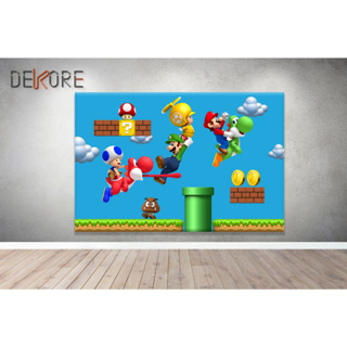Painel Super Mario 3D 150x100cm em Oferta na Shopee