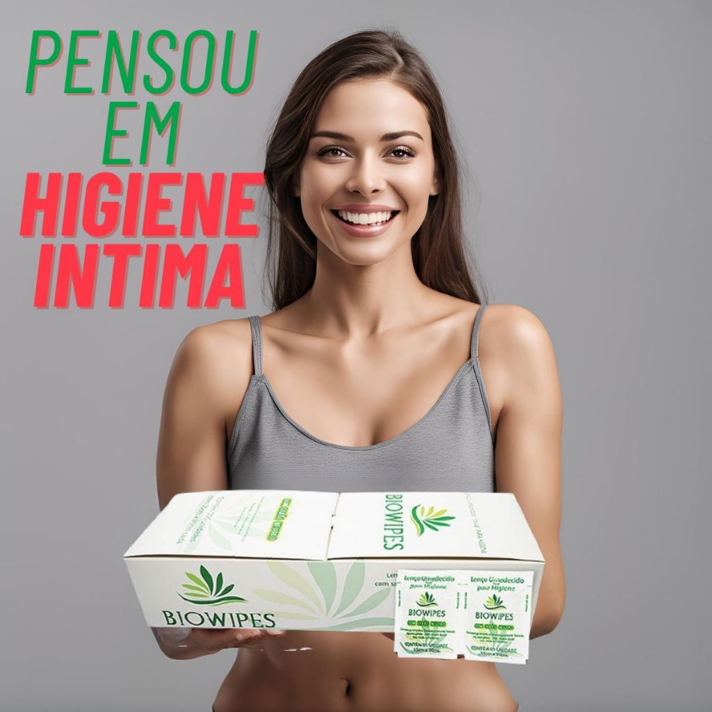 Lenço Toalha Umedecido Higiene Intima Sabão Neutro Mulher moderna  adulto infantil C/100 Biowipes