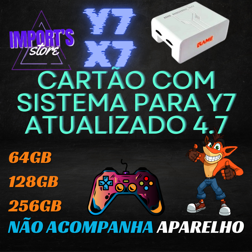 Cartão de Memoria para Game Stick Y7 e  X7 Atualizado Completo