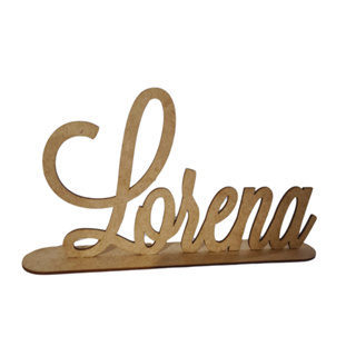 1 Nome em mdf Personalizado mdf 3 mm com base Medida 30 cm comprimento corte laser personalizados... em Oferta na Shopee
