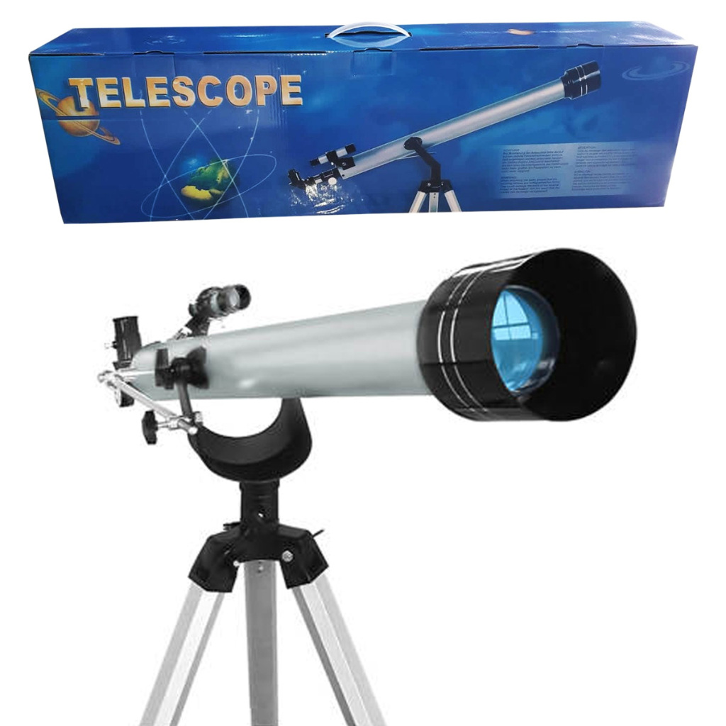Telescópio LUNETA Astronomico 900mm X 600mm - Lente Barlow 3 x 90060 - AMPLIA 675 VEZES - NO BRASIL