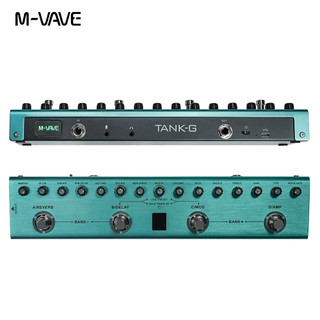 Pedal multiefeitos para guitarra M-VAVE Tank-G 36 predefinições 9 slots de pré-amplificador 8 slots de cabine