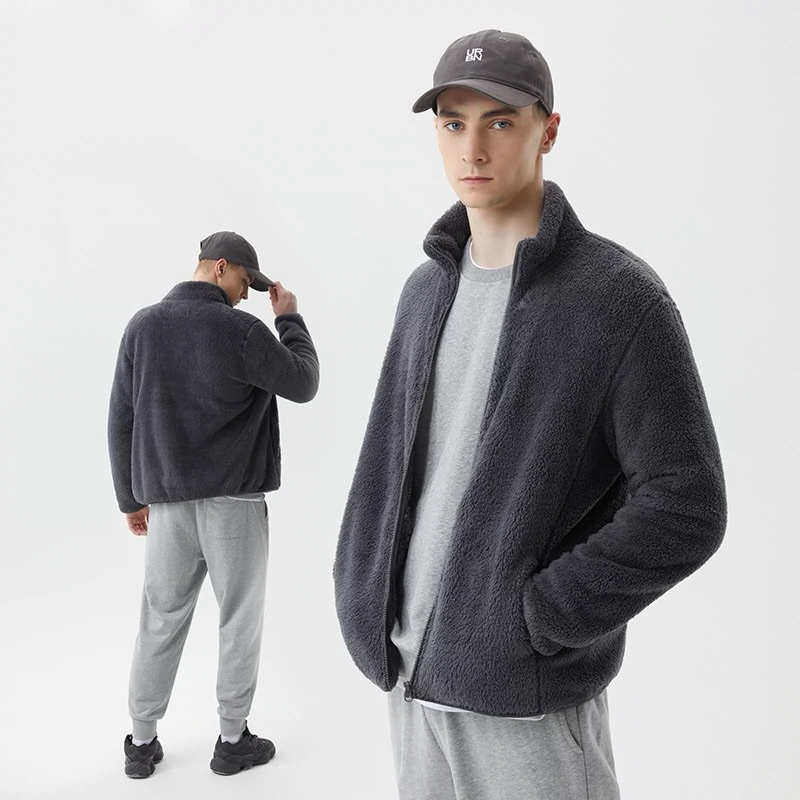 jaqueta casaco masculino sem capuz ,ziper pelinho sem forro no25891