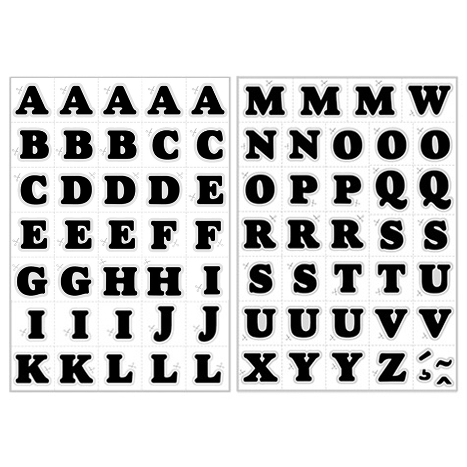 Apliques Letras Pretas 3cm Termocolantes de Tecido P/ Nomes - Alfabeto em 2 Cartelas 20x28cm em Oferta na Shopee