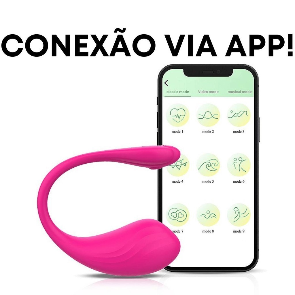 Vibrador Feminino Casal Ponto G Recarregavel Controle Por App Bluetooth