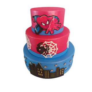 bolo fake homem aranha em Oferta na Shopee