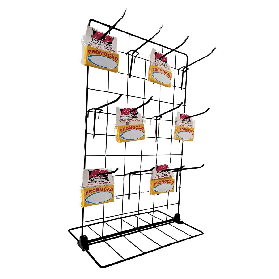 Expositor Organizador para balcão Chaveiro e Bijuteria 30 CM x 40 Cm + Ganchos em Oferta na Shopee