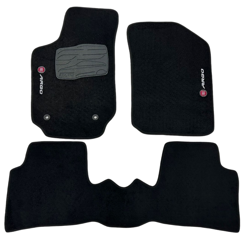 Jogo Tapete Carpete Argo 2018 2019 2020 2021 2022 2023 Preto (03 pçs) em Oferta na Shopee