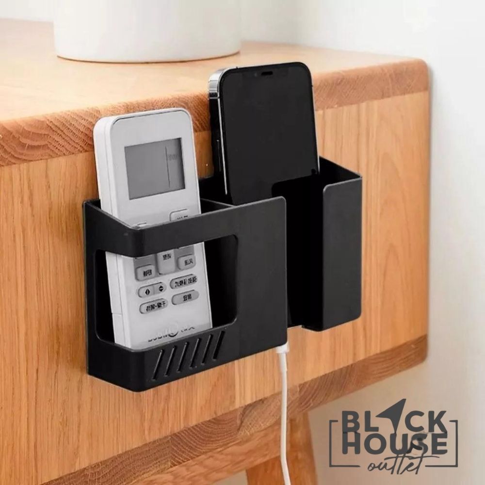 Suporte De Parede dois em um Multifuncional Sem Furar Telefone Móvel/Controle Remoto/Banheiro em Oferta na Shopee
