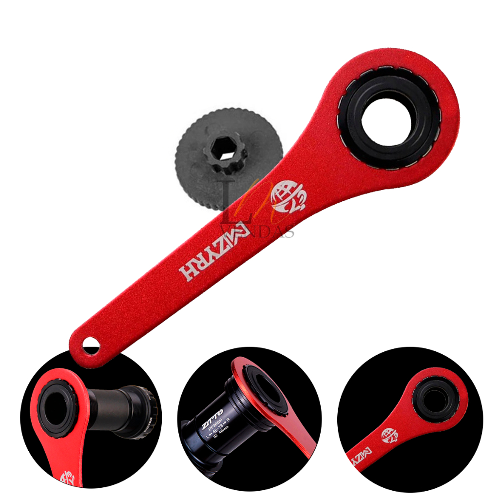 Chave Ferramenta Extrator de Movimento Central Integrado Hollowtech Shimano Truvativ FSA 44mm Bicicleta Bike