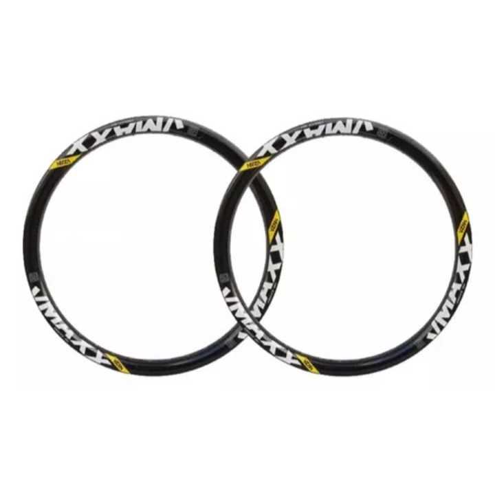 Par de Aro 26 Bike Vzan Vmaxx DH Parede Dupla 36F em Oferta na Shopee
