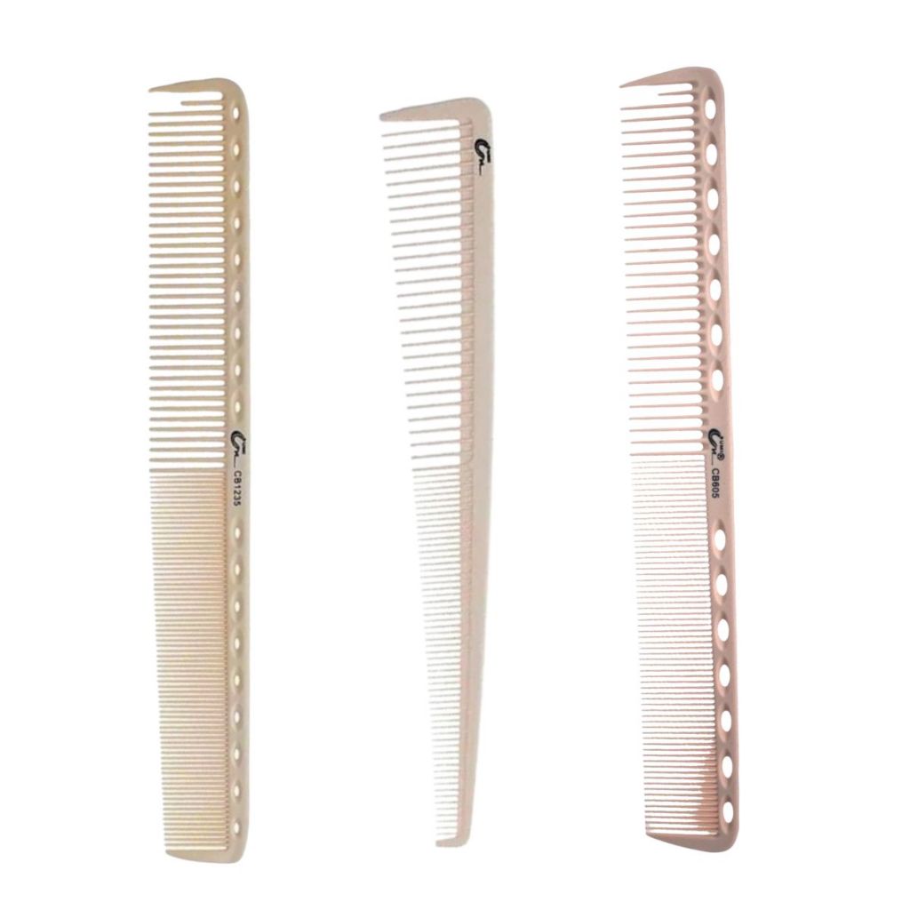 Kit Pentes Umi Carbono De Corte Barbeiro Profissional