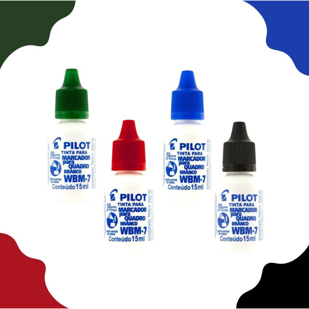 Tinta Reabastecedor Para Marcador De Quadro Branco WBM-7 15ml - Pilot