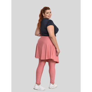 Calça Saia Fitness com Bolso Plus Size Moda Evangélica G1 G2 em Oferta na Shopee