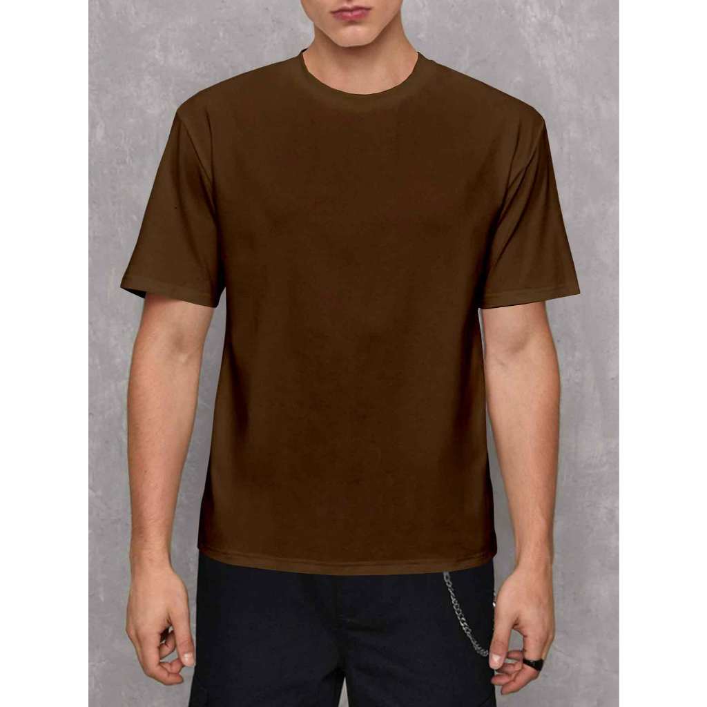 Camiseta Oversized Unissex Casual Streetwear Lisa Despojada Plus Size Blusa Casual Masculina Moderna A