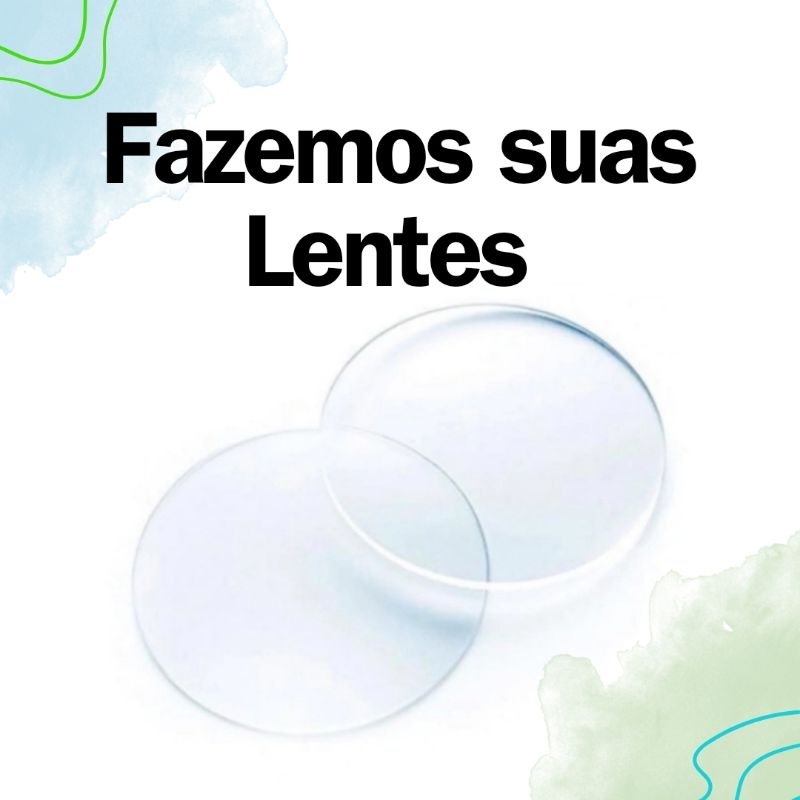 UM PAR DE LENTES EM RESINA PARA ÓCULOS DE GRAU DE PERTO OU GRAU DE LONGE