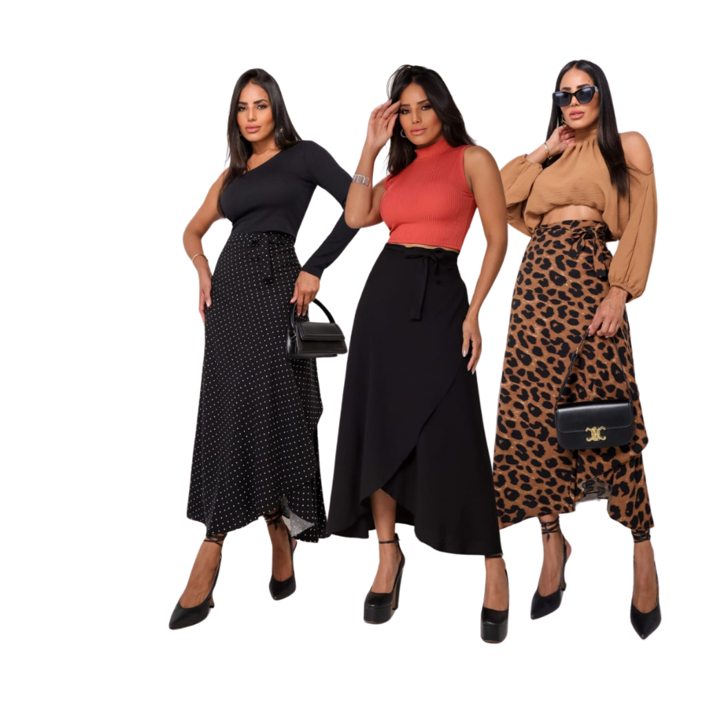 saia traspassado envelope forrado longo de amarrar em Oferta na Shopee