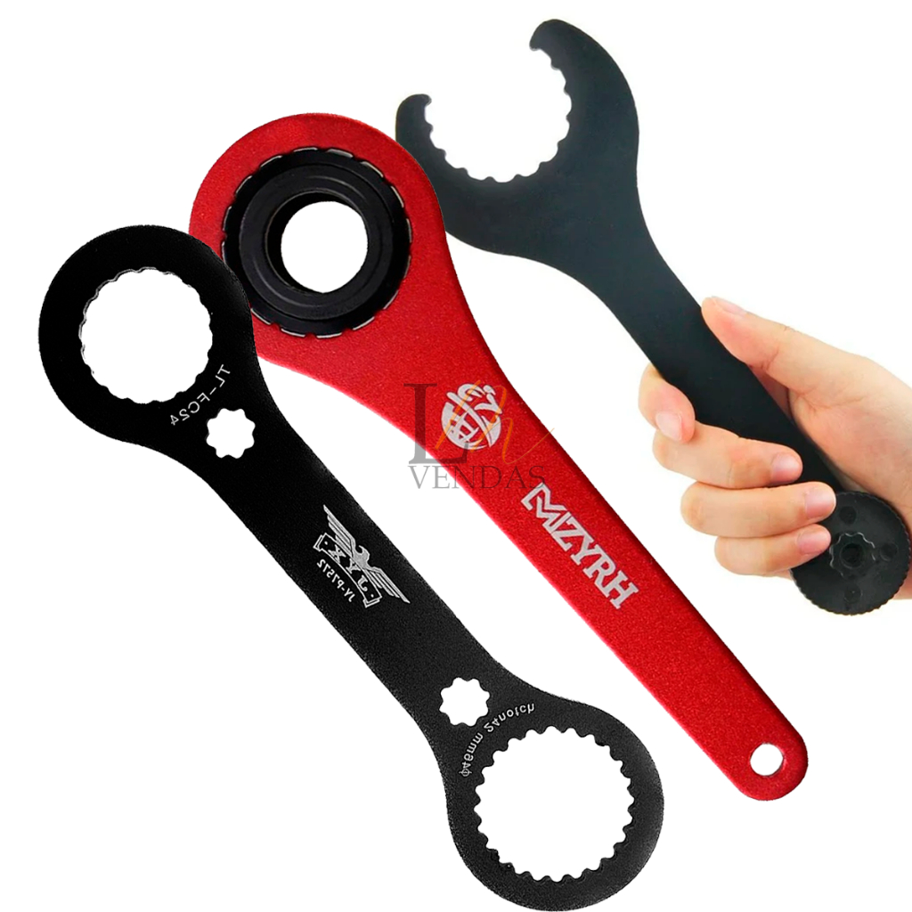 Kit Chave Extrator Ferramenta de Remoção E Encaixe Movimento Central Integrado Hollowtech Shimano Truvativ FSA 44mm/46mm Bicicleta Bike