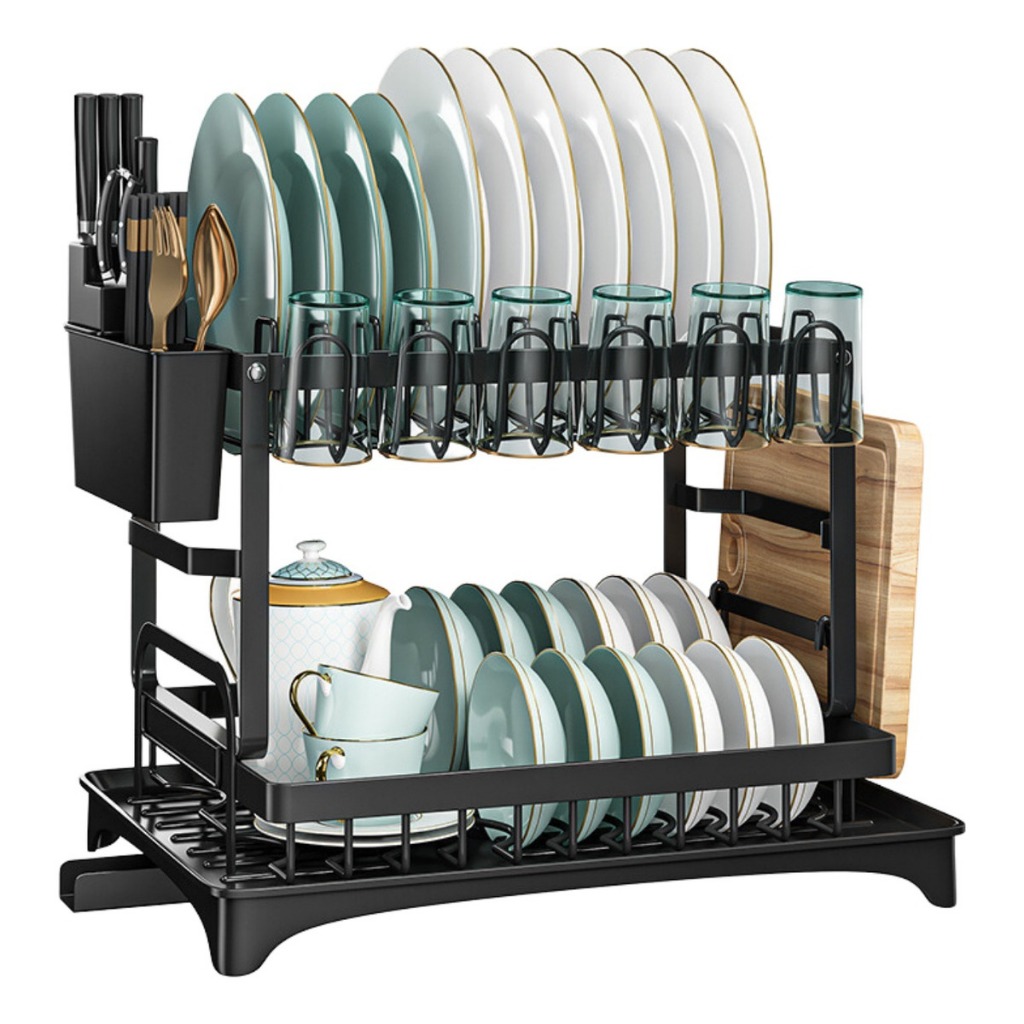 Escorredor Preto De Louça Porta Resistente Cozinha Top