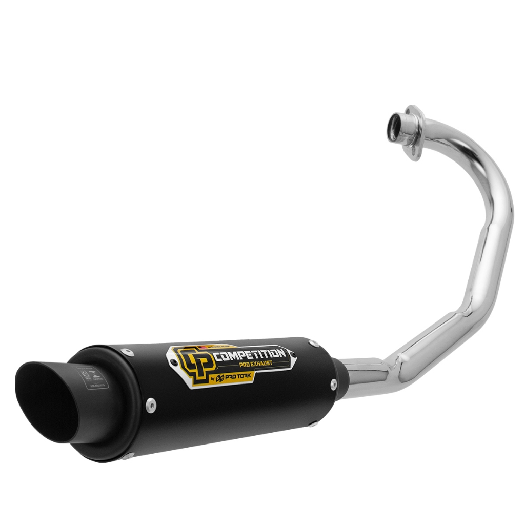 Escapamento Competition Pro Tork Titan/ Fan KS ES 125/ 150 2009 2010 2011 2012 2013 2014 Cromado