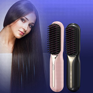 Mini Escova Alisadora De Cabelo Portátil Sem Fio USB - A778