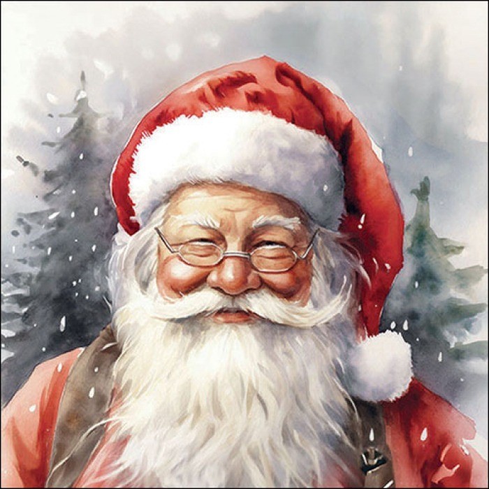 Guardanapo de Natal para Decoupage Cod147 - KIT COM 2 UNIDADES IGUAIS  - Guardanapo de Natal para Artesanato