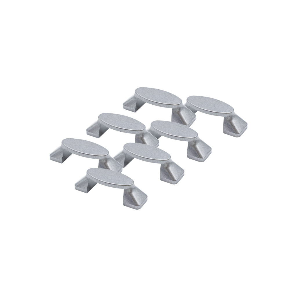 Kit 7 Puxadores Para Moveis Gaveta Penteadeira Retro Bau 6,4cm