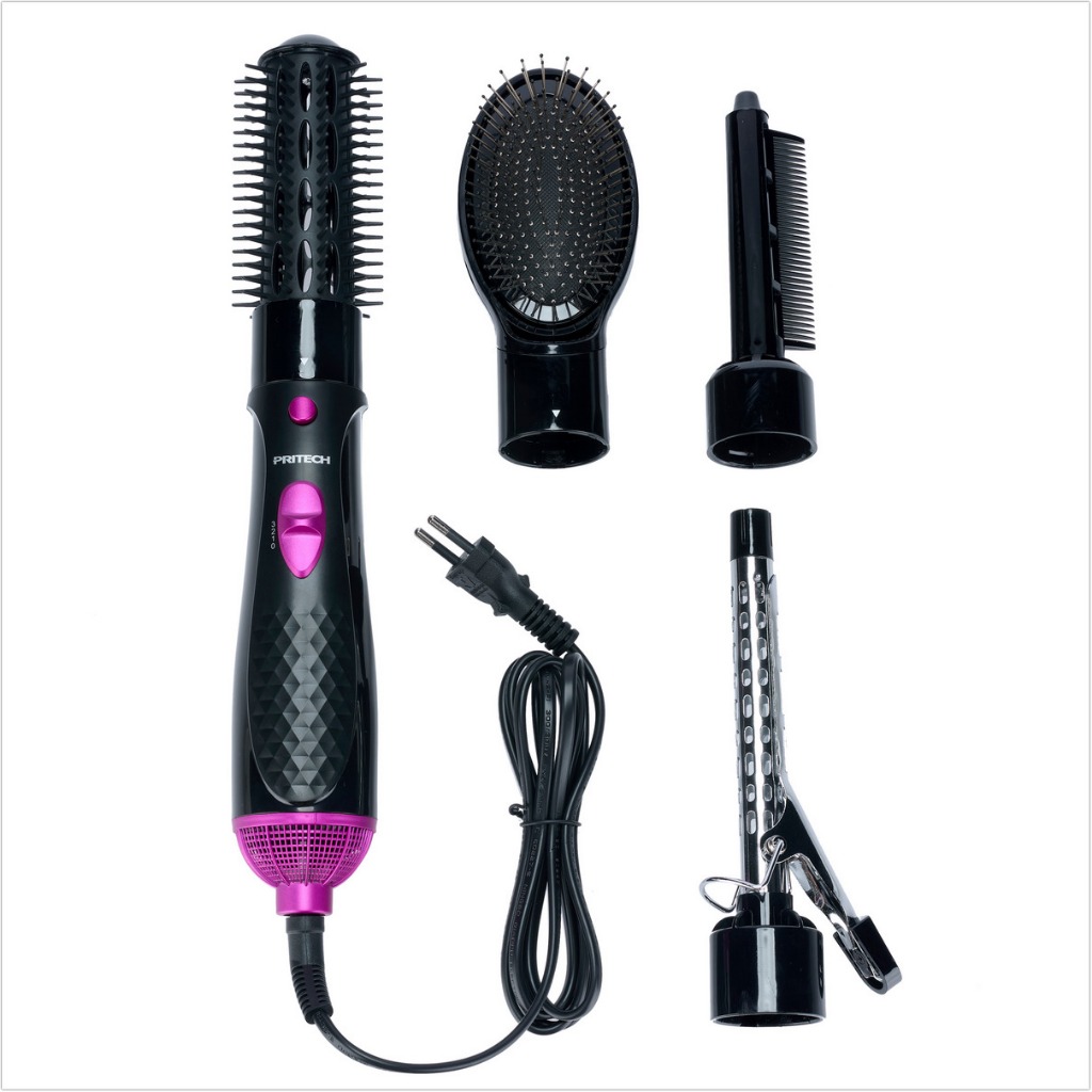 Escova Elétrica Secadora Modeladora Alisadora 4 Funcionalidades 220v 800w