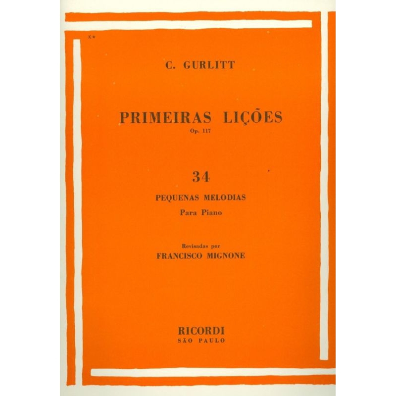 MÉTODO PARA PIANO 🎹 -34 PEQUENAS MELODIAS C. GURLITT