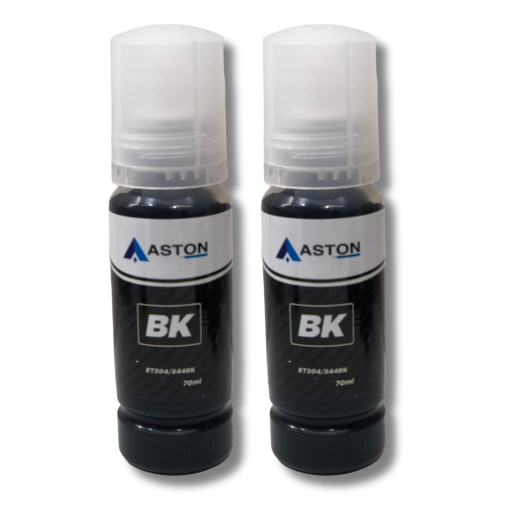 2 Tinta Compatível Epson T504 T544 Preto L3110 L3150 L4250 Aston L3150 544 Para Impressora Ecotankn