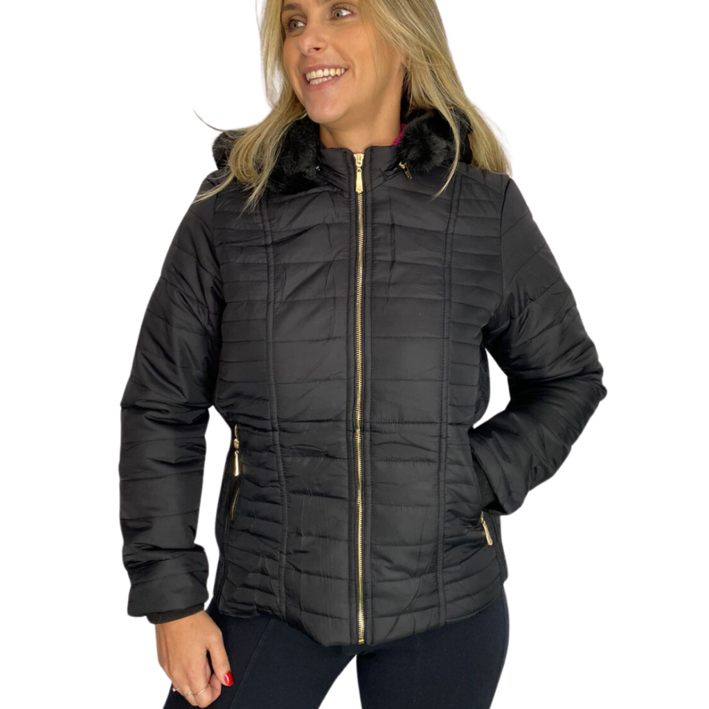 Jaqueta Feminina Blusa Impermeável Puffer Jaquetinha Nylon