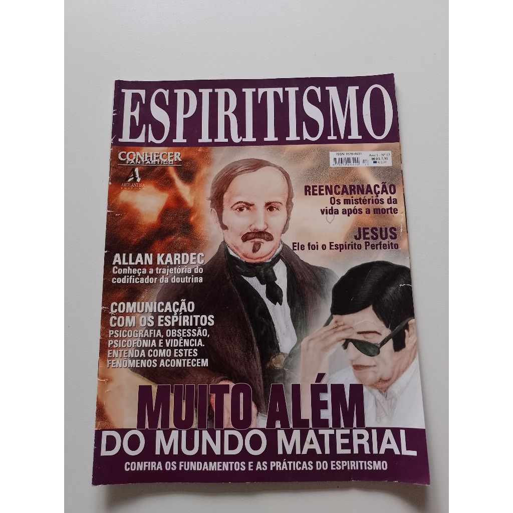 Revista Conhecer Fantástico Espiritismo Allan Kardec Aa859