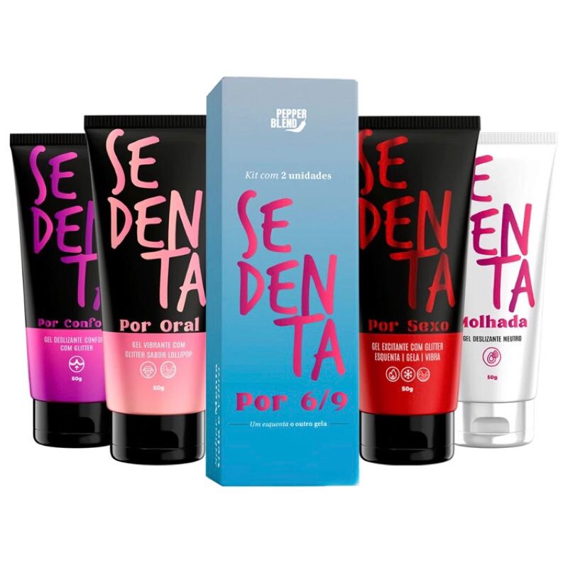 Linha Sedenta Gel Lubrificante 50ml PEPPER BLEND Comestível Sedenta Pepper Blend - Sex Shop em Oferta na Shopee