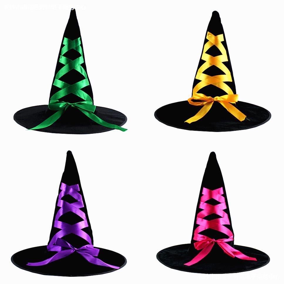 Chapéu Bruxa Laço Colorido de Halloween, Cosplay, Festas - Diversos Modelos em Oferta na Shopee