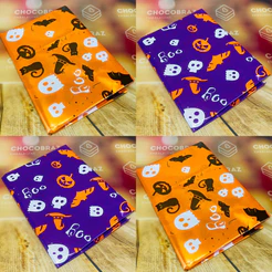 10~50 TOALHA DE MESA HALLOWEEN 78X78 CM FESTA DE HALLOWEEN (CHOCO)