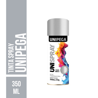 Tinta Spray Alta Temperatura 350ml/210g Unipega em Oferta na Shopee