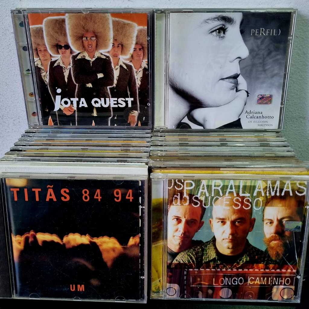 CD MPB POP ROCK Nacional Titãs Skank Jota Quest Marina Bethânia Paralamas Lulu Santos Caetano - Lote